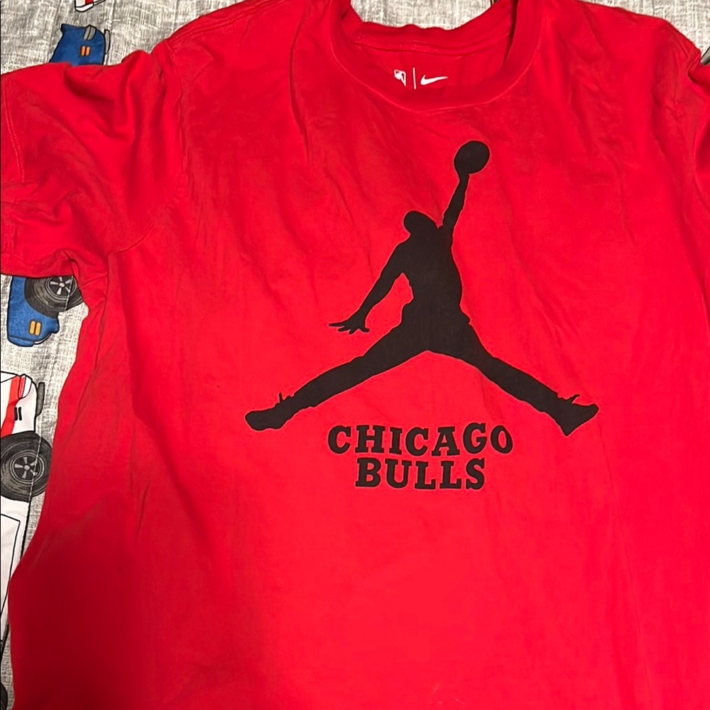 Jordan Red Chicago Bulls Kids Tee